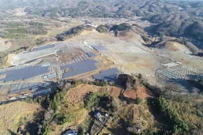 美咲町メガソーラー発電所工事