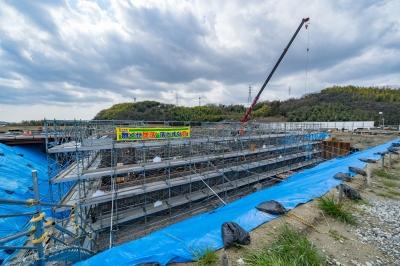岡山浄水場ろ過池　築造工事