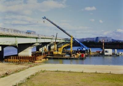 国道２号線百間川橋　耐震補強工事