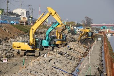 旭川福吉町　護岸工事
