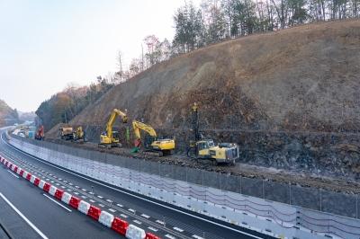 岡山自動車道　有漢工事