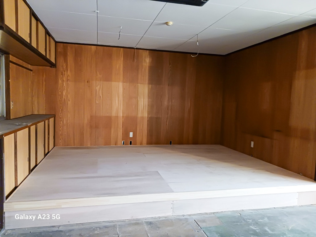 室内練習場、ネットが張られました！