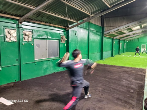 待望の室内練習場が完成しました